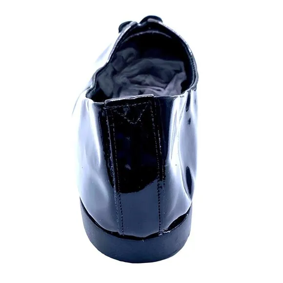 Freed of London Patent Leather Dance Shoes Flex Ballroom Jazz Tie UK 6.5 US 7.5