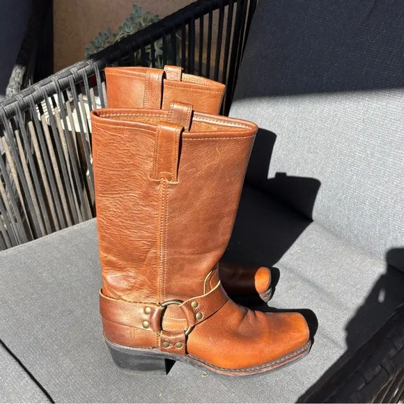 Frye 12R harness boots size 7