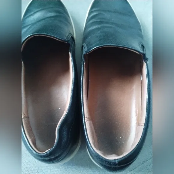 Frye Black Leather Slip-on Sneakers