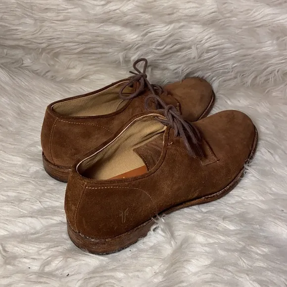 Frye brown suede Oxford shoes