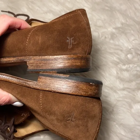 Frye brown suede Oxford shoes
