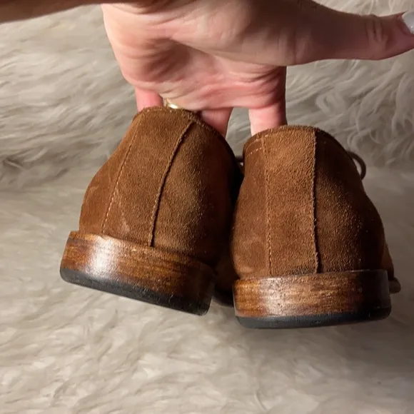 Frye brown suede Oxford shoes