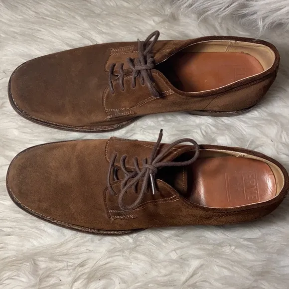 Frye brown suede Oxford shoes