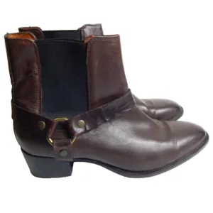 Frye Dara Harness Chelsea Boots Brown