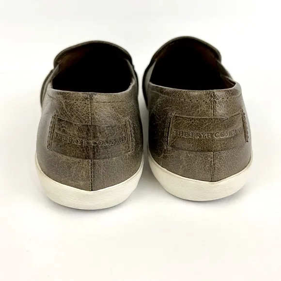 Frye Dylan Ash Slip on Leather Sneakers Mens Size 7.5