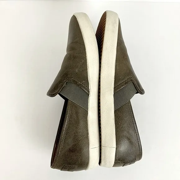 Frye Dylan Ash Slip on Leather Sneakers Mens Size 7.5