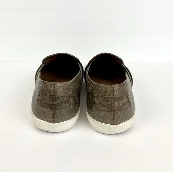 Frye Dylan Ash Slip on Leather Sneakers Mens Size 7.5