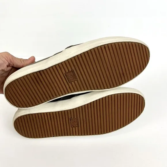 Frye Dylan Ash Slip on Leather Sneakers Mens Size 7.5