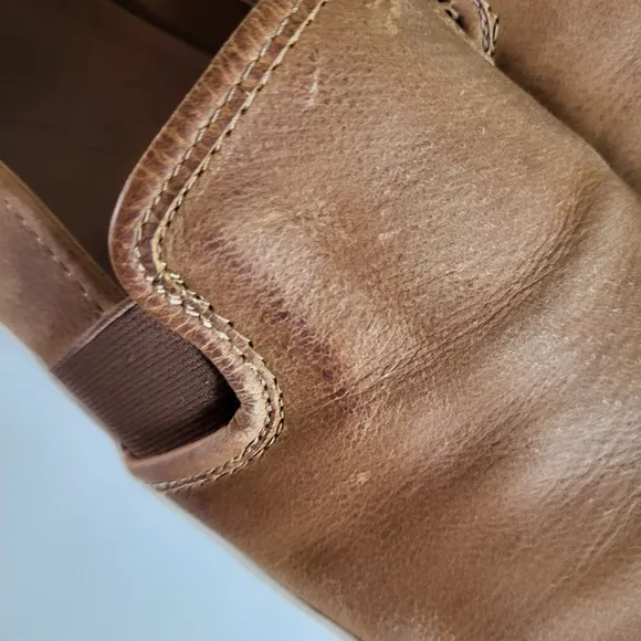 FRYE Dylan Slip-On Cognac Leather Women's Sneakers.