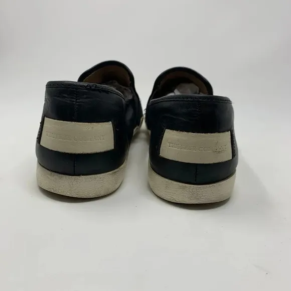 Frye Dylan Slip On Sneakers in Black Leather Size 8.5