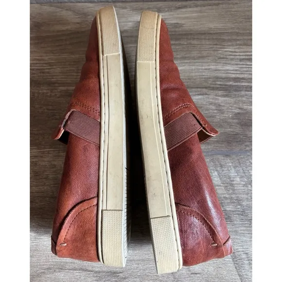 Frye Ivy Slip On Shoes Cognac Size 7