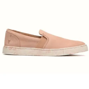 FRYE Ivy Slip On Sneakers Blush Marbled Sole Nubuck Leather Flatform Slip-On8.5M
