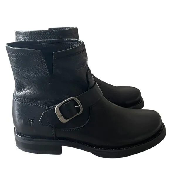 Frye Leather Veronica Ankle Booties Size 7.5 in Black
