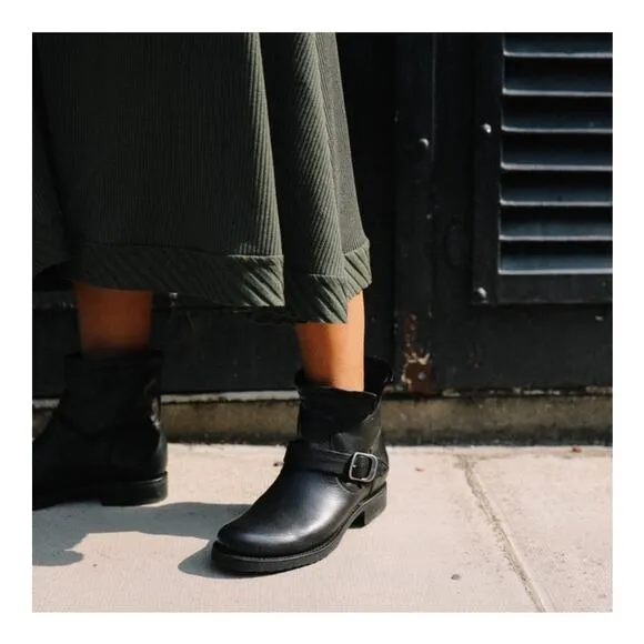 Frye Leather Veronica Ankle Booties Size 7.5 in Black