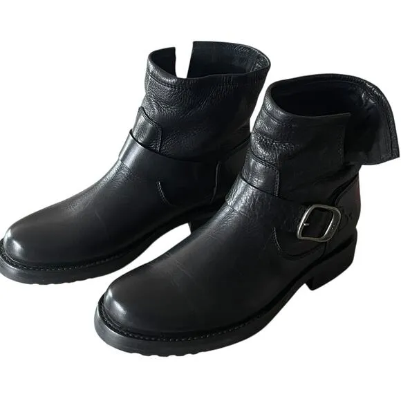 Frye Leather Veronica Ankle Booties Size 7.5 in Black