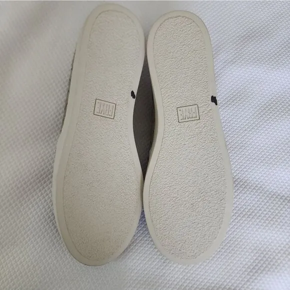 Frye Lena Leather woven slip on sneakers