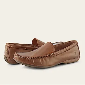 Frye LEWIS VENETIAN Men’s Slip On LoaferDriving Shoes Leather Tan Brown 9.5