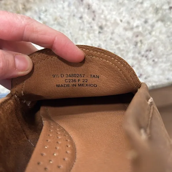 Frye LEWIS VENETIAN Men’s Slip On LoaferDriving Shoes Leather Tan Brown 9.5