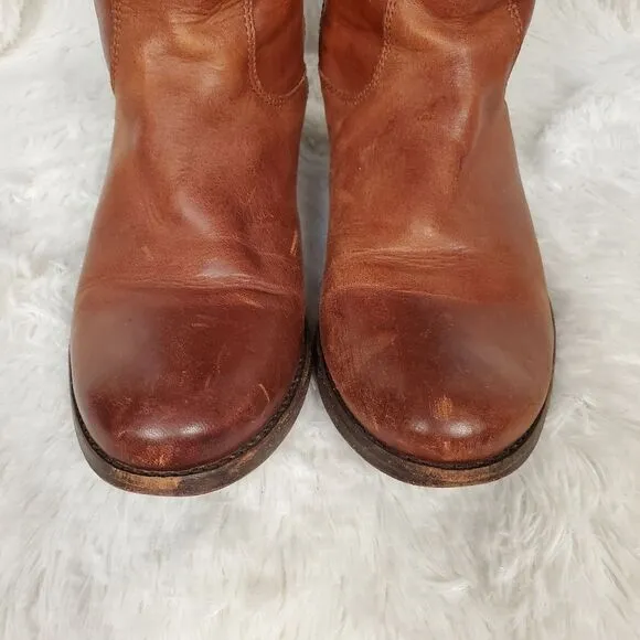 Frye Melissa Button Leather Riding Boots Size 7.5