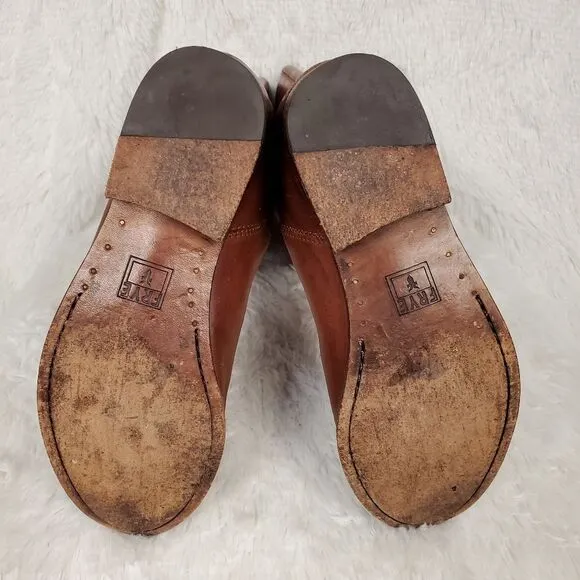 Frye Melissa Button Leather Riding Boots Size 7.5