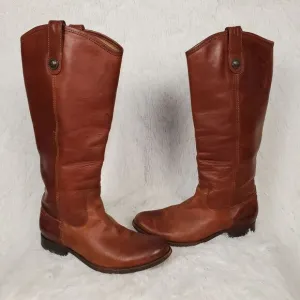 Frye Melissa Button Leather Riding Boots Size 7.5
