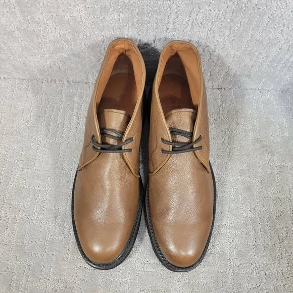 Frye Mens Brown Size 9.5 D Lace Up Ankle Country Chukka Boots. NEW