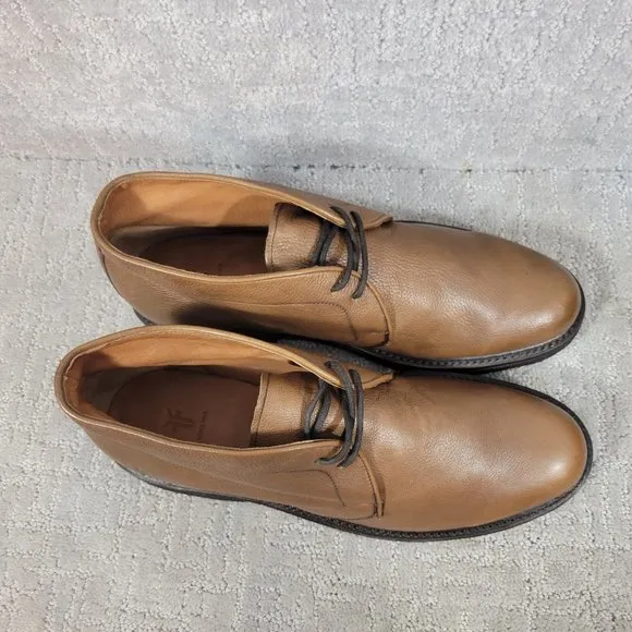 Frye Mens Brown Size 9.5 D Lace Up Ankle Country Chukka Boots. NEW