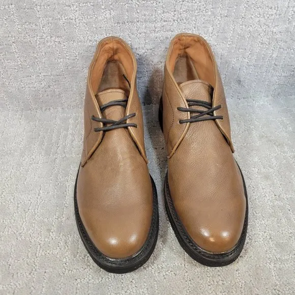 Frye Mens Brown Size 9.5 D Lace Up Ankle Country Chukka Boots. NEW