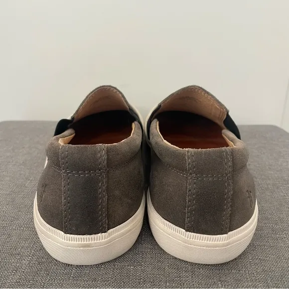 FRYE Men’s Miller Slip On Shoe - Gray Suede Size 8