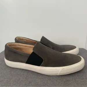 FRYE Men’s Miller Slip On Shoe - Gray Suede Size 8