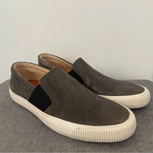 FRYE Men’s Miller Slip On Shoe - Gray Suede Size 8
