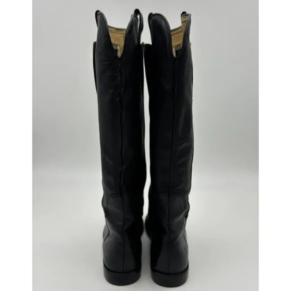 Frye Paige Tall Riding Boots Black Leather Woman’s Size 8