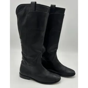Frye Paige Tall Riding Boots Black Leather Woman’s Size 8