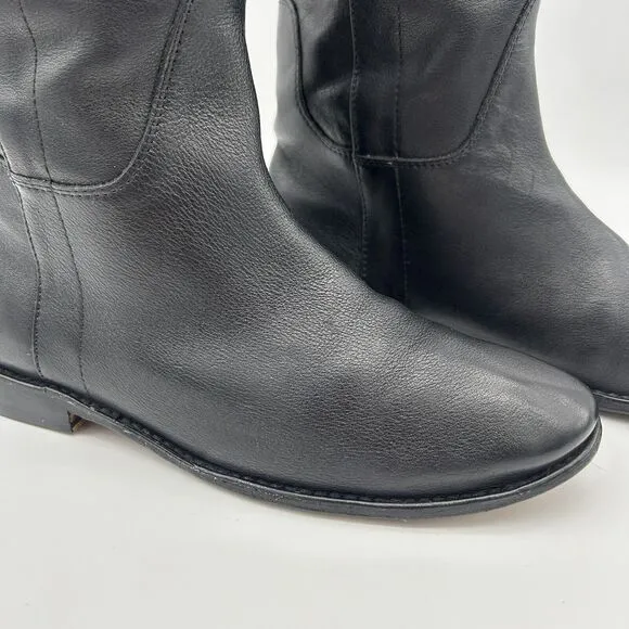 Frye Paige Tall Riding Boots Black Leather Woman’s Size 8
