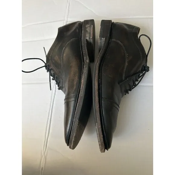 Frye Paul Bal Antique Finish Cap Toe Leather Dress Shoes Men's Size 9.5 D Oxford