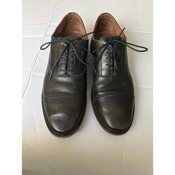 Frye Paul Bal Antique Finish Cap Toe Leather Dress Shoes Men's Size 9.5 D Oxford