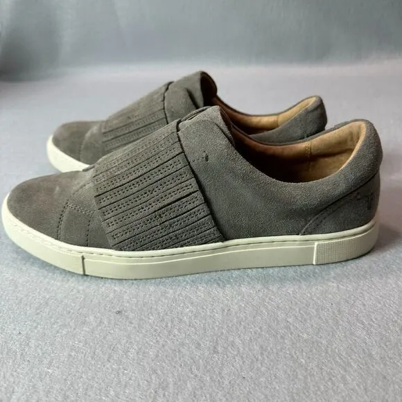 Frye Sneakers Womens 10M Grey Ivy Gore Slip On Suede Leather