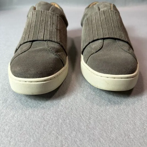 Frye Sneakers Womens 10M Grey Ivy Gore Slip On Suede Leather