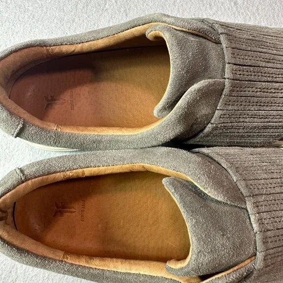 Frye Sneakers Womens 10M Grey Ivy Gore Slip On Suede Leather