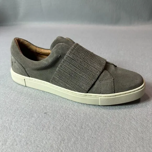 Frye Sneakers Womens 10M Grey Ivy Gore Slip On Suede Leather