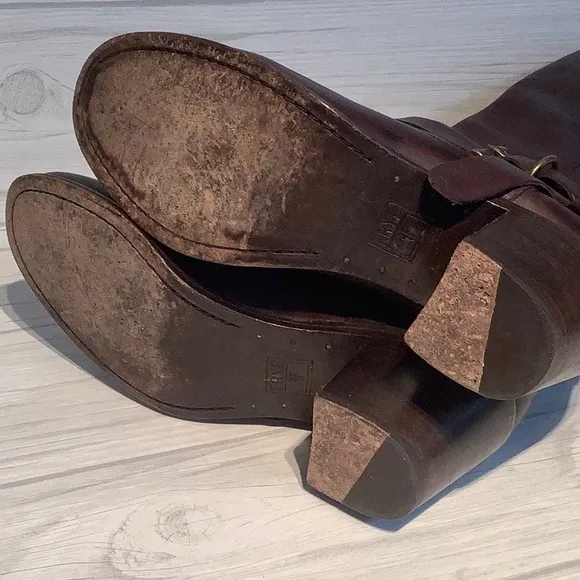 Frye tall knotted boots