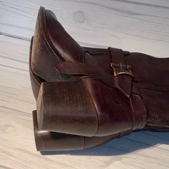 Frye tall knotted boots