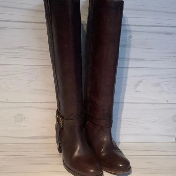 Frye tall knotted boots