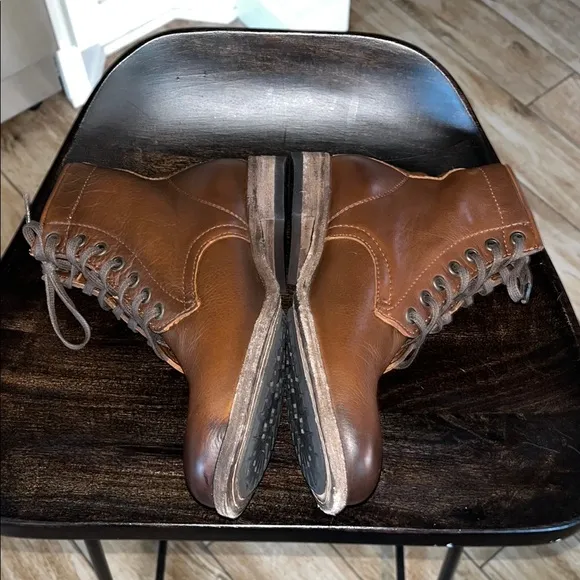 FRYE Tyler Lace Up Men’s Boots New Without Box Never Worn