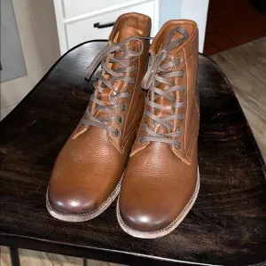 FRYE Tyler Lace Up Men’s Boots New Without Box Never Worn