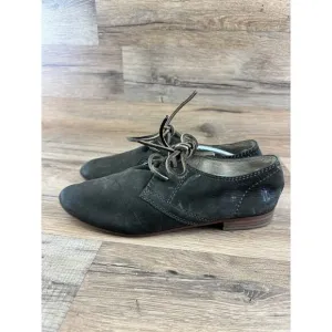 Frye Women’s Leather Jillian Oxford Shoes Olive Green Size 8.5M