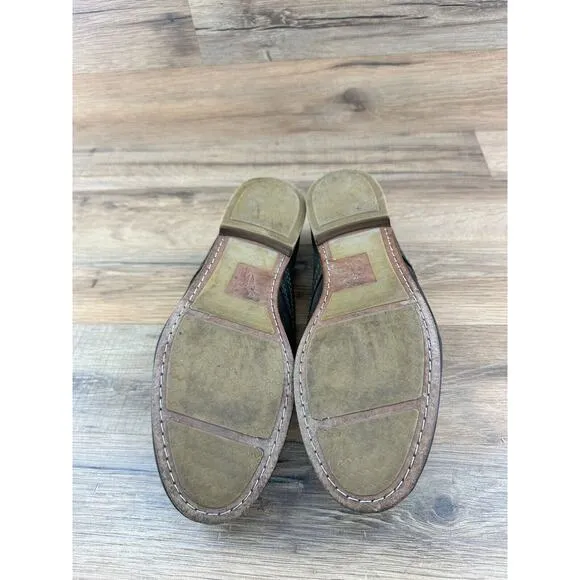 Frye Women’s Leather Jillian Oxford Shoes Olive Green Size 8.5M