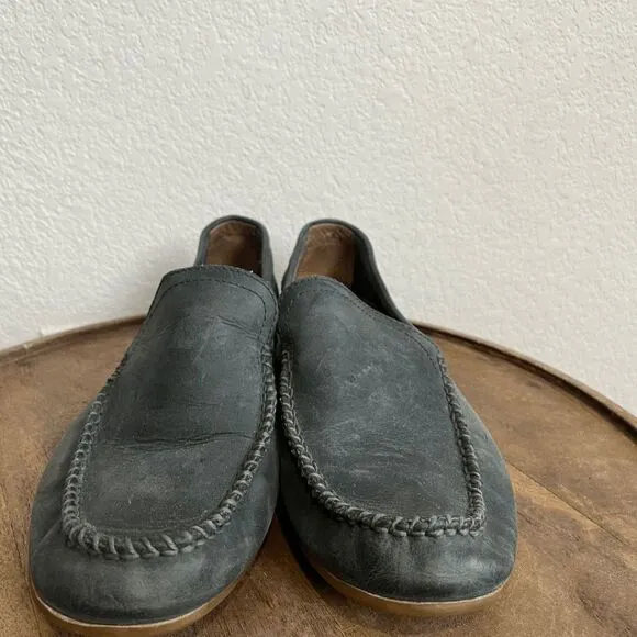 Frye Boots Ash Gray Lewis Venetian Slip-On Loafer Driving Shoes Men's Size 8