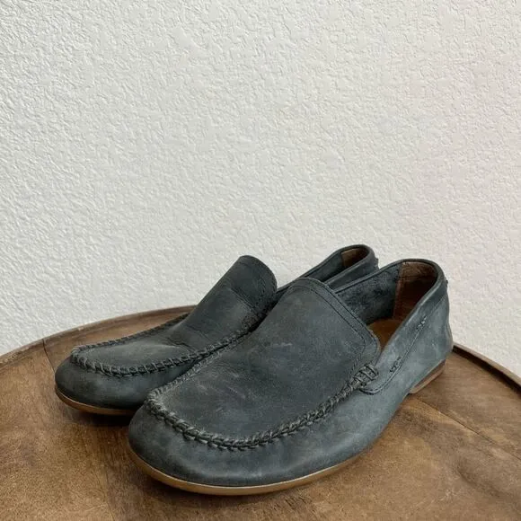 Frye Boots Ash Gray Lewis Venetian Slip-On Loafer Driving Shoes Men's Size 8