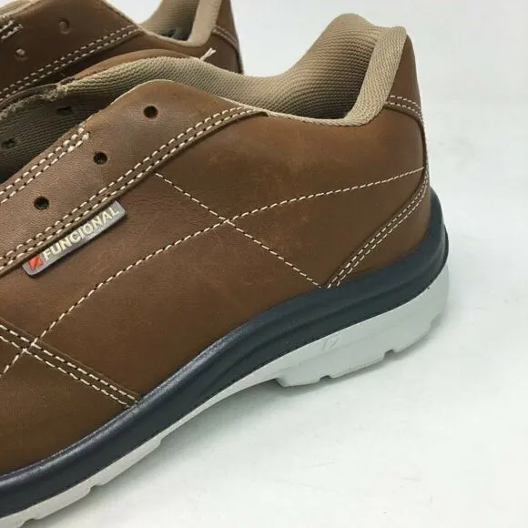 Funcional Men's Shoes Brown Black White Size 10.5 Work Safety Shoes  Alloy Toe